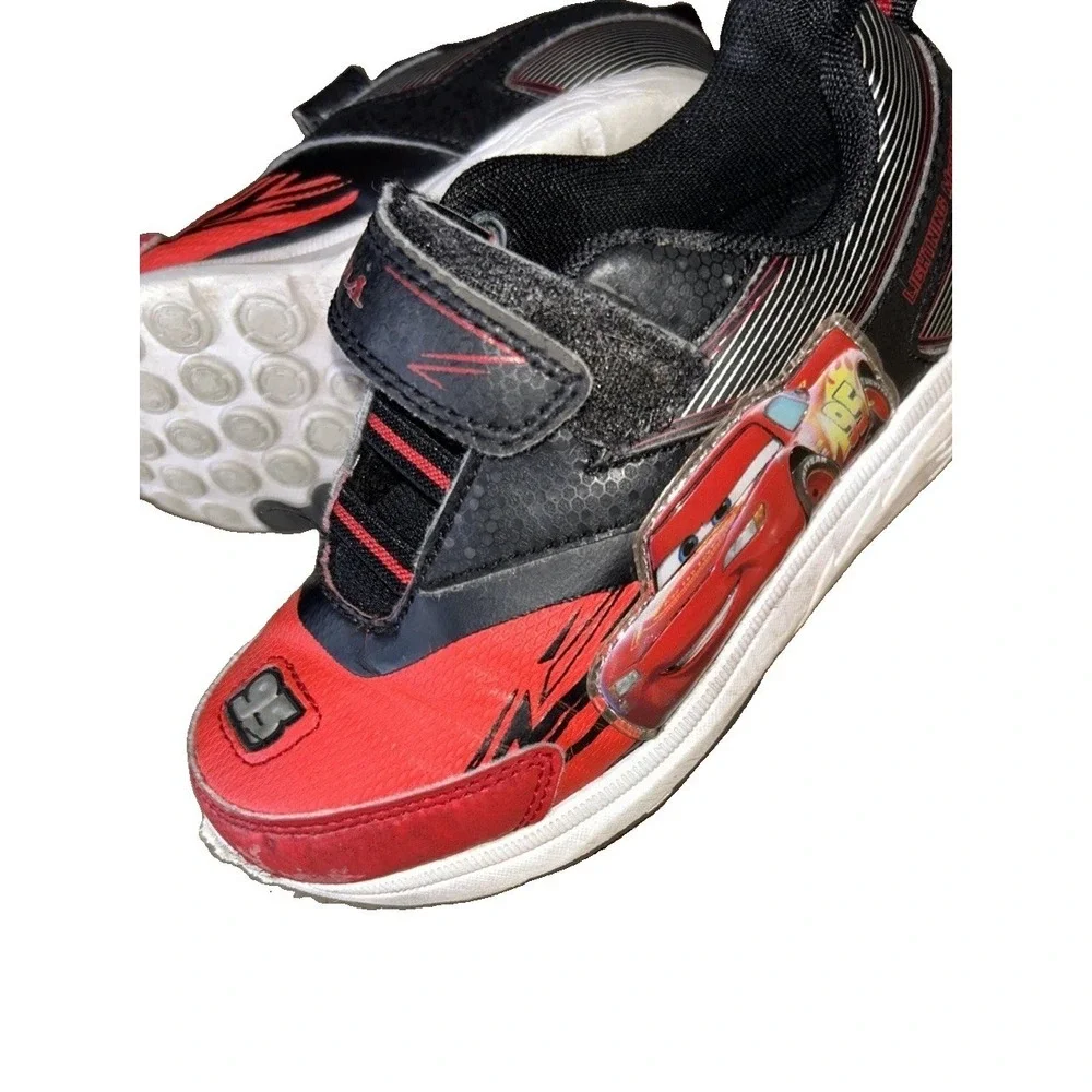Y2K Cars Lightning McQueen Kids Sneakers Size 12 Nitro Max Performance #95
